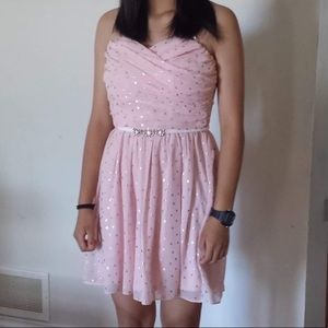 Pink Strapless Dress